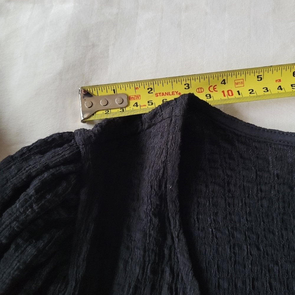 Glo Fashion Black Textured Top Size XL - Picture 9 of 14